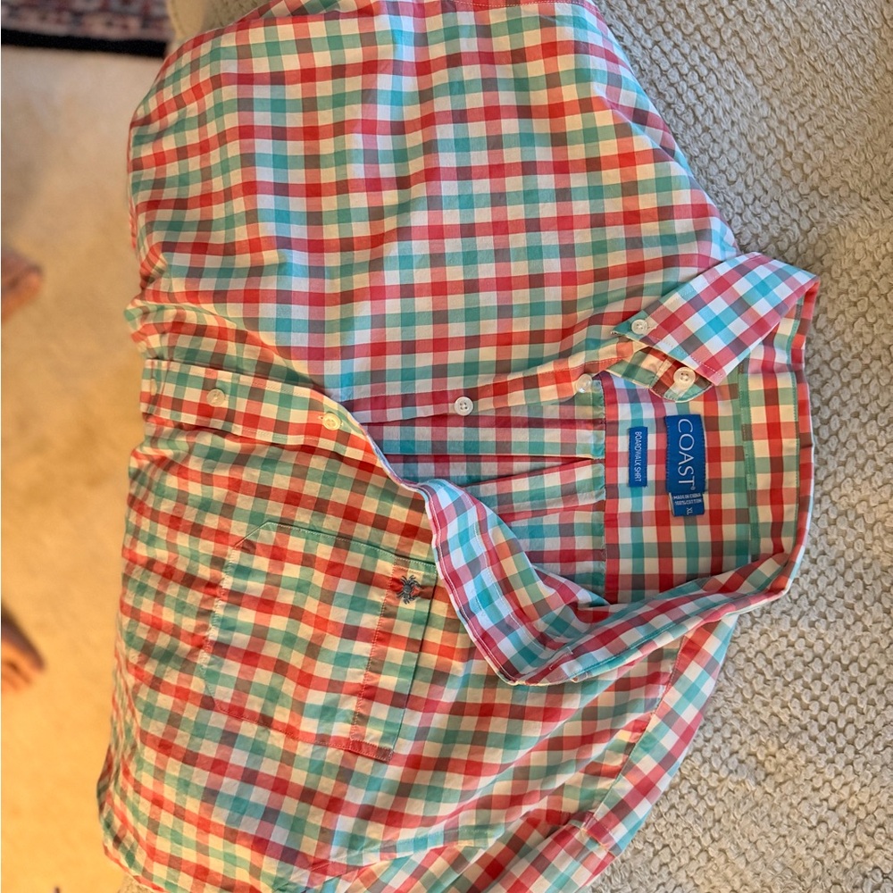 Coast Men's Vibrant Checkered Casual Shirt